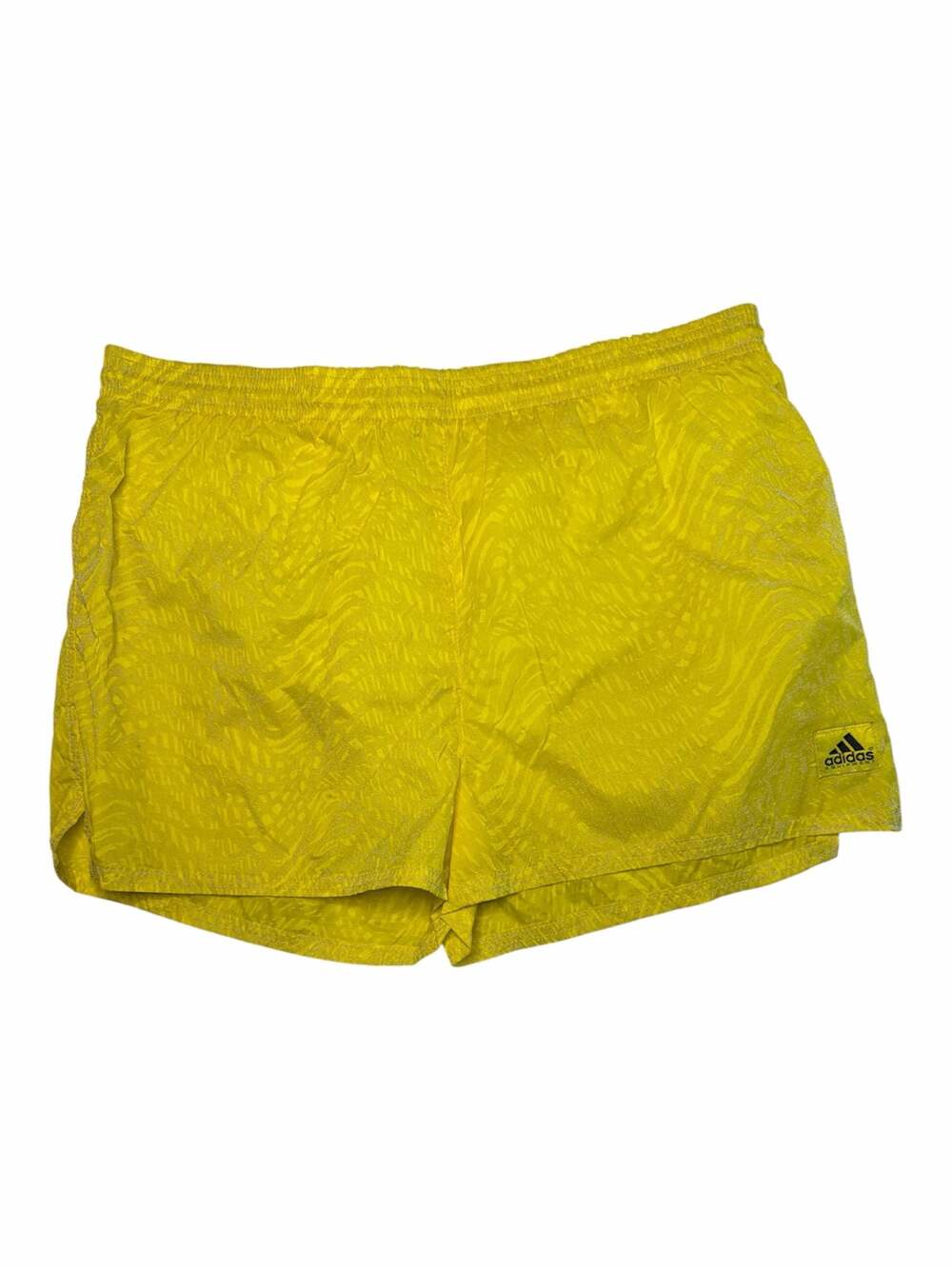 Vintage Adidas Equipment Nylon Running Shorts Neon Yellow